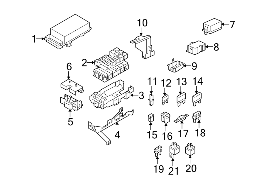 Diagram Fuse & RELAY. for your 1987 Ford Bronco   