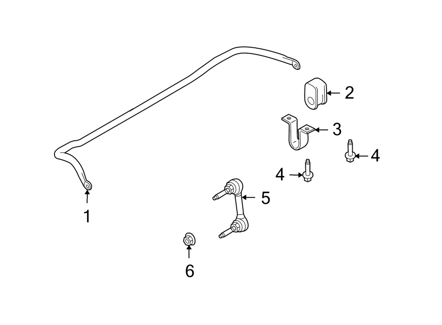 Diagram FRONT SUSPENSION. STABILIZER BAR & COMPONENTS. for your Lincoln