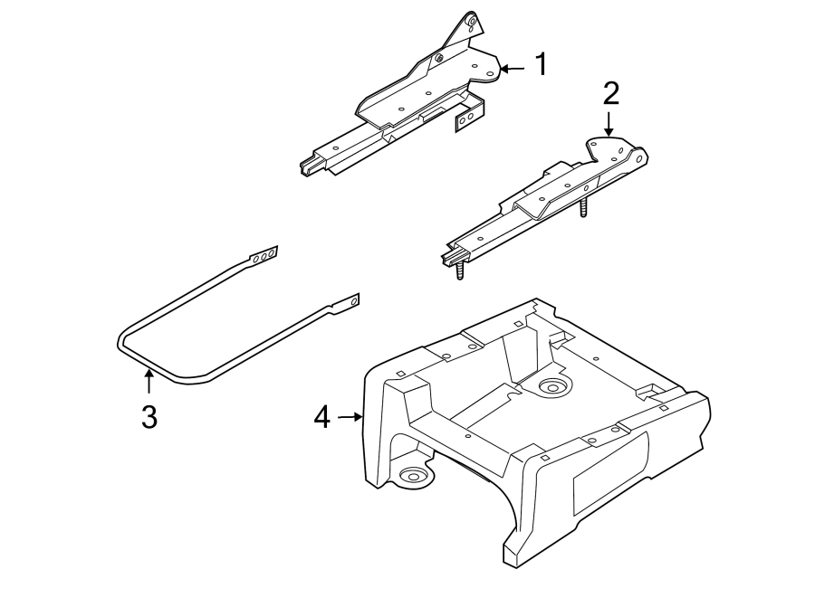 Diagram SEATS & TRACKS. TRACKS & COMPONENTS. for your Ford E-350 Super Duty  