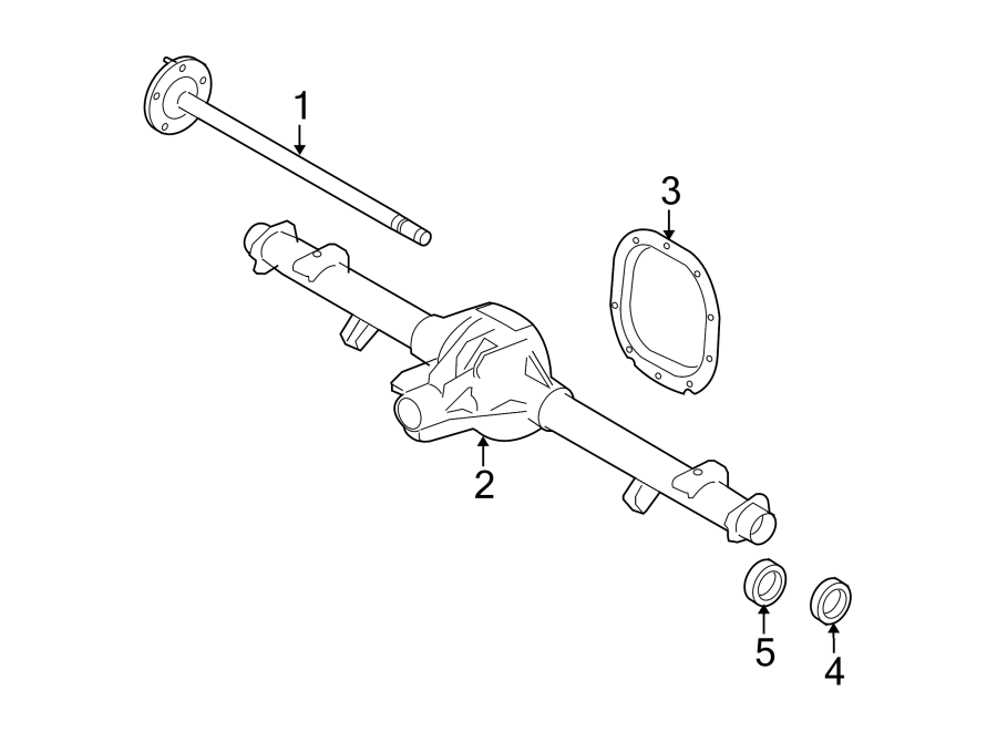 Diagram REAR SUSPENSION. AXLE HOUSING. for your 2019 Ford F-150  Limited Crew Cab Pickup Fleetside 