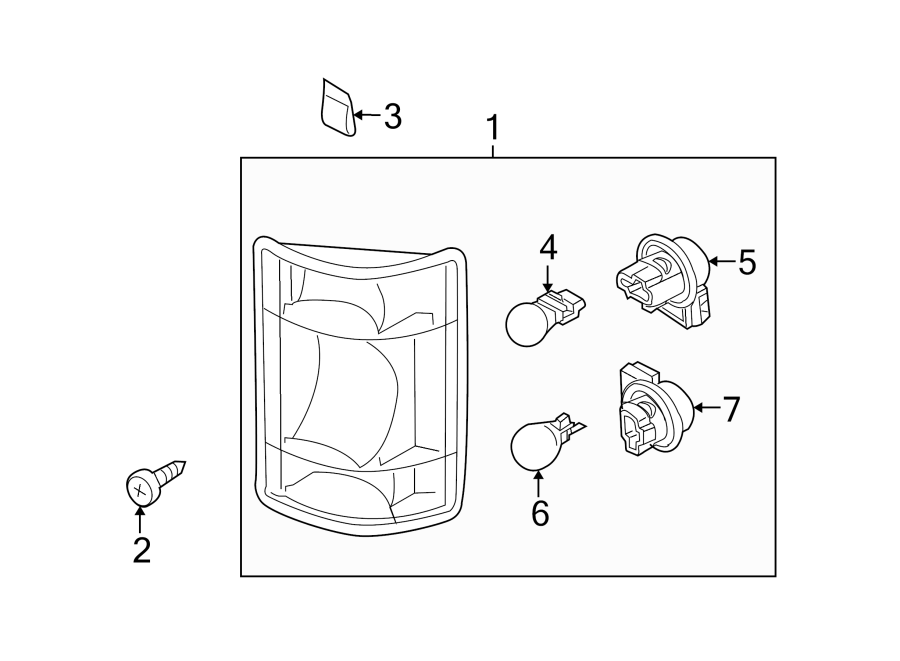 Diagram Rear lamps. Combination lamps. for your 2021 Ford F-150   