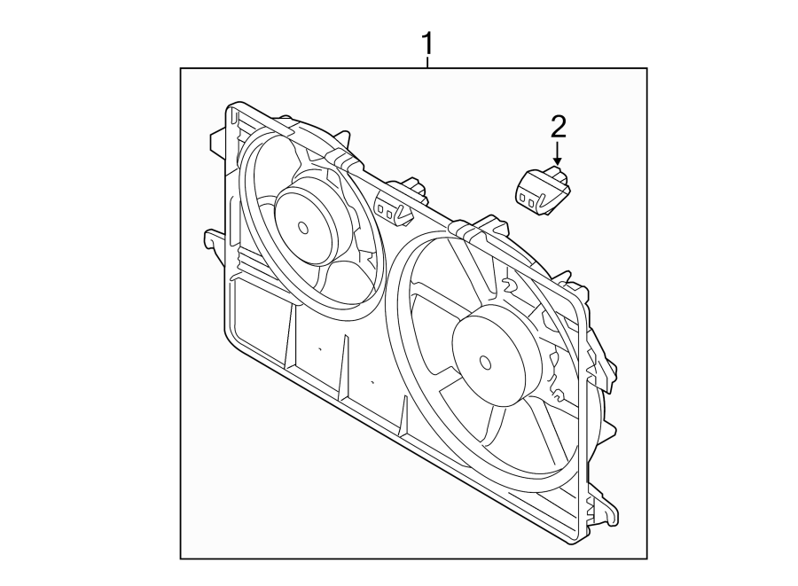 Diagram COOLING FAN. for your 2011 Ford Transit Connect  XLT Premium Mini Passenger Van 