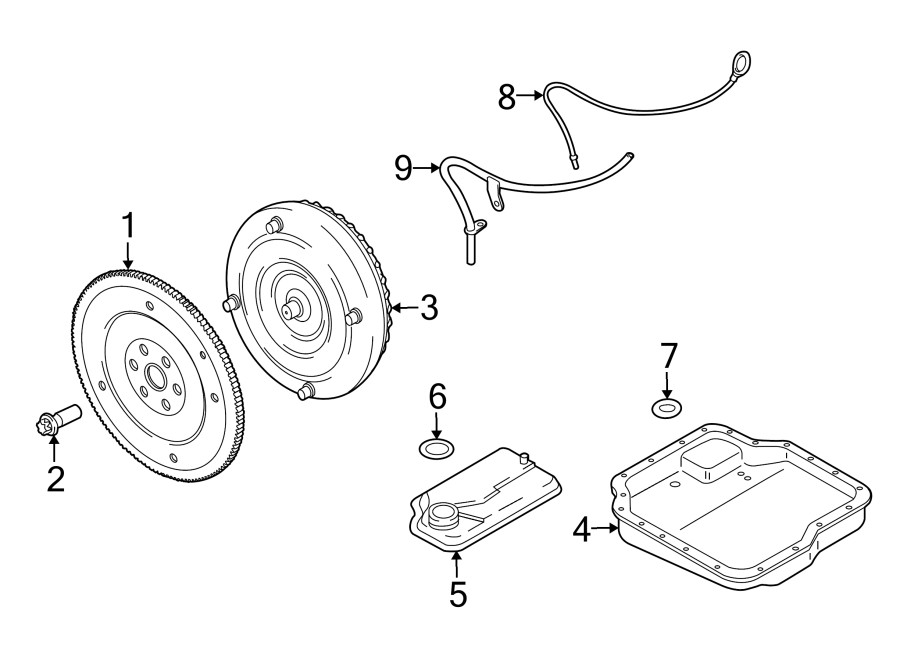 Diagram ENGINE / TRANSAXLE. TRANSAXLE PARTS. for your 2016 Lincoln MKZ Black Label Sedan  