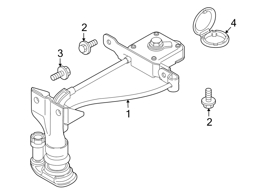 Diagram REAR BODY & FLOOR. SPARE TIRE CARRIER. for your 2019 Lincoln MKZ Base Sedan  