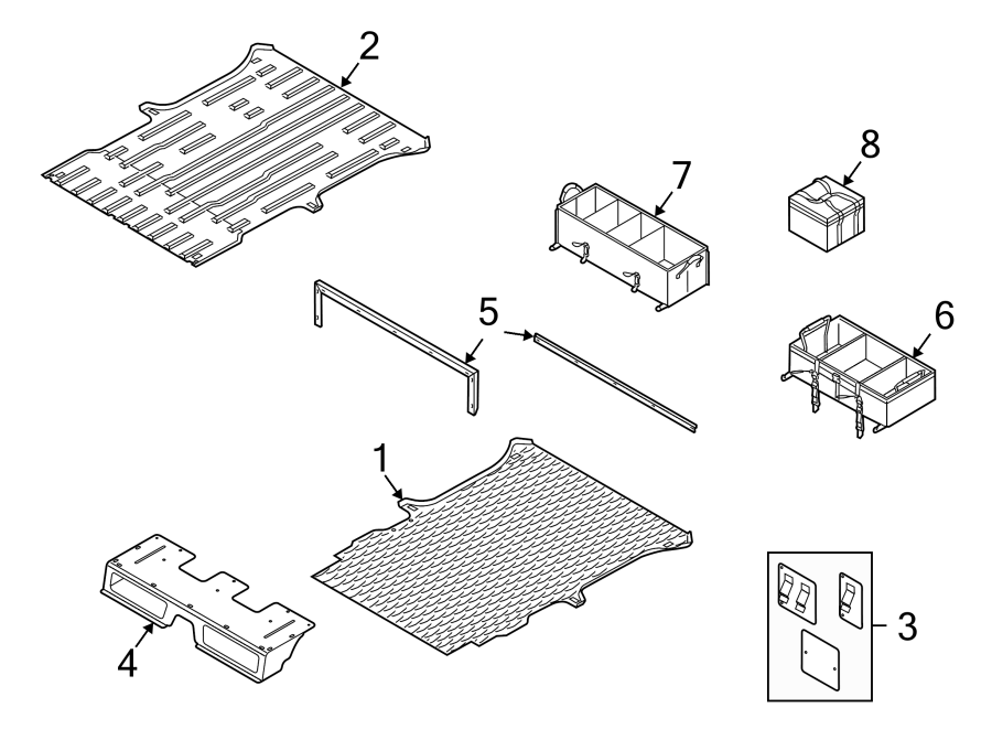 REAR BODY & FLOOR. INTERIOR TRIM. Diagram