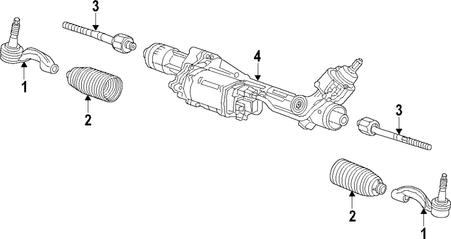 Diagram STEERING GEAR & LINKAGE. for your 2018 Chevrolet Camaro  SS Coupe 