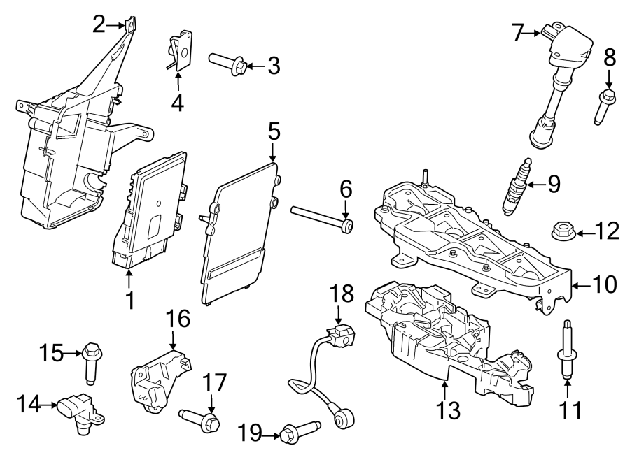 Diagram IGNITION SYSTEM. for your 2000 Ford F-150   