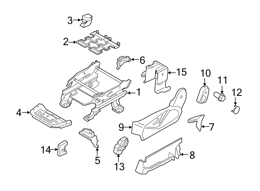 Diagram SEATS & TRACKS. TRACKS & COMPONENTS. for your Lincoln MKZ  