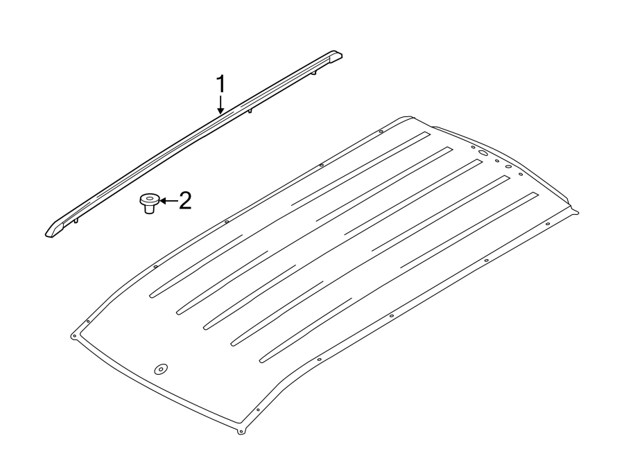 Diagram LUGGAGE CARRIER. for your 1994 Ford Bronco   