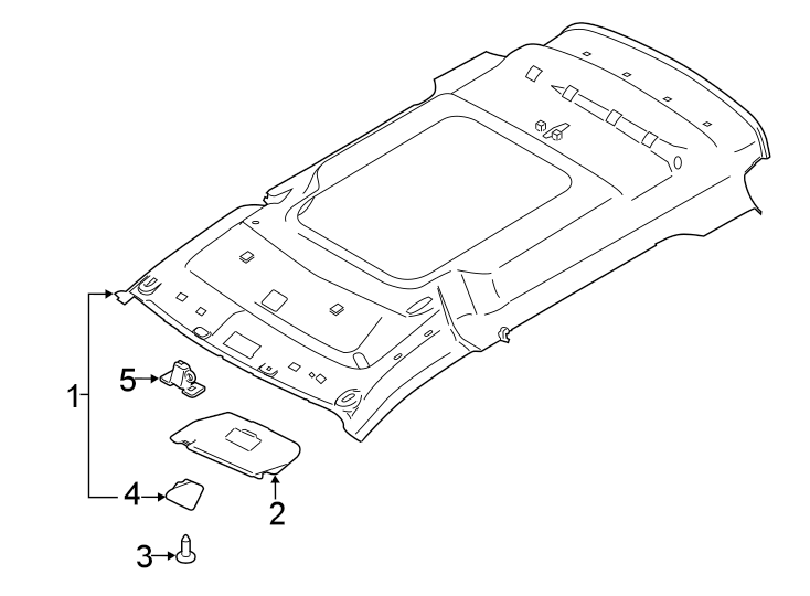 Diagram INTERIOR TRIM. for your 2009 Lincoln MKZ   