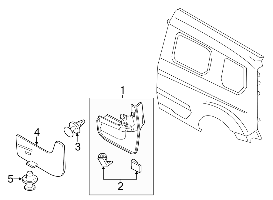 Diagram SIDE PANEL. EXTERIOR TRIM. for your 2006 Ford Focus   