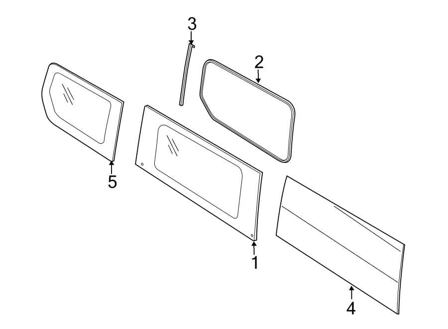 Diagram SIDE PANEL. for your 2005 Ford Freestar   