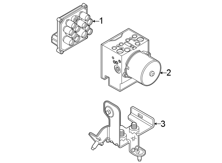 Diagram Abs components. for your 2018 Lincoln MKZ   