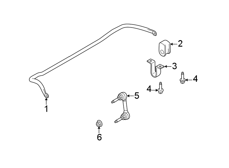 Diagram Front suspension. Stabilizer bar & components. for your Ford F-550 Super Duty  