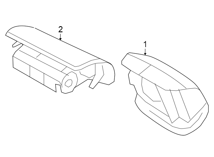 Diagram Restraint systems. Air bag components. for your 2014 Lincoln MKZ   