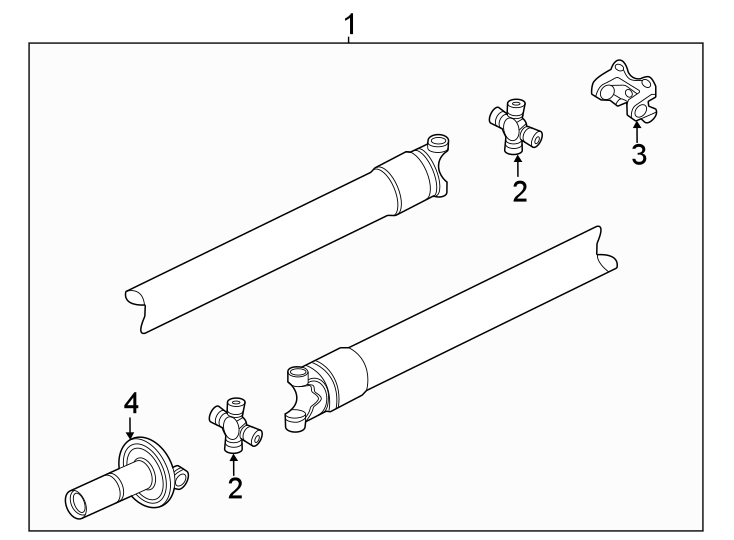 Diagram Rear suspension. Drive shaft. for your 2020 Ford F-150 3.0L Power-Stroke V6 DIESEL A/T RWD XL Standard Cab Pickup Fleetside 