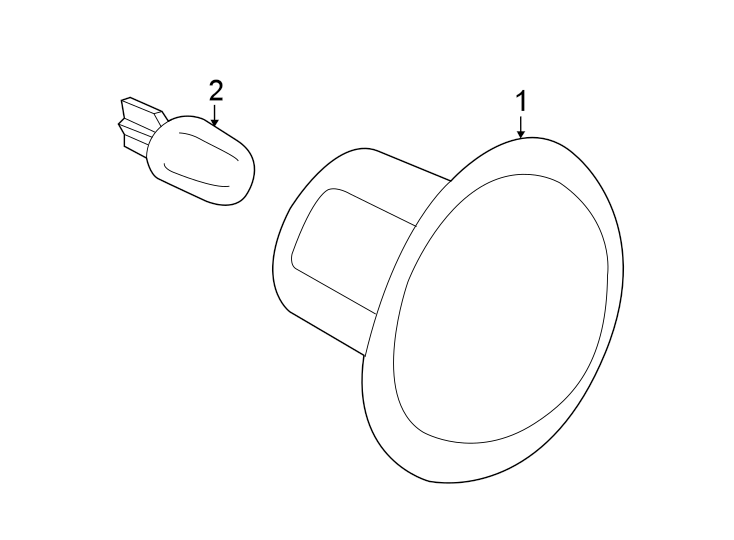 Diagram FRONT LAMPS. SIDE REPEATER LAMPS. for your 2022 Ford Transit Connect   