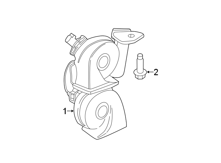 Diagram HORN. for your 1988 Ford F-150   