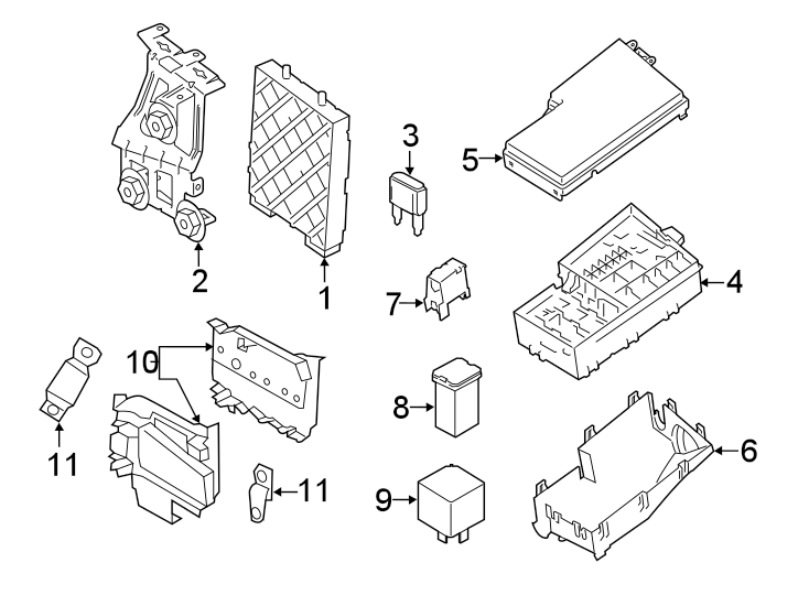 Diagram FUSE & RELAY. for your 1987 Ford Bronco   