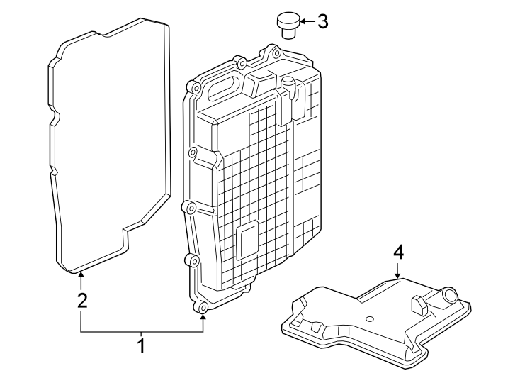 Diagram ENGINE / TRANSAXLE. TRANSAXLE PARTS. for your 2014 Lincoln MKZ   