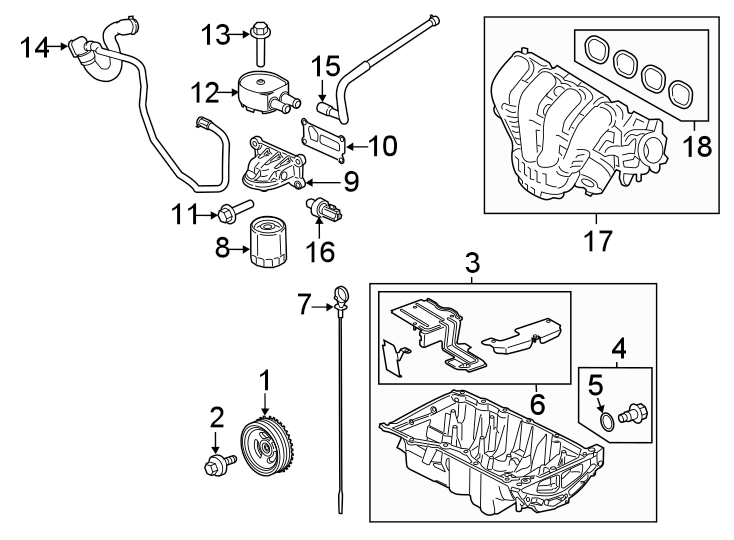 Diagram ENGINE / TRANSAXLE. ENGINE PARTS. for your 2012 Ford Transit Connect   