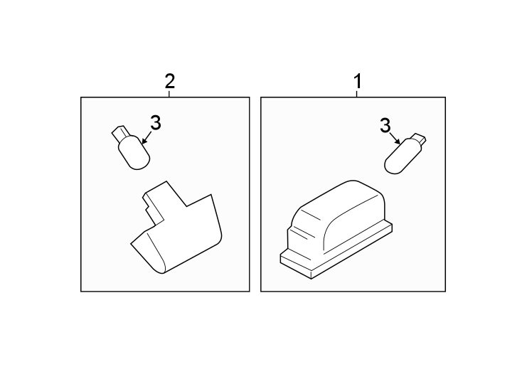 Diagram REAR LAMPS. LICENSE LAMPS. for your 2021 Ford Transit Connect   
