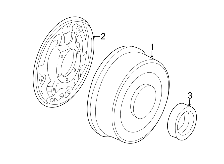 Diagram REAR SUSPENSION. BRAKE COMPONENTS. for your 2021 Ford F-150  Lariat Extended Cab Pickup Fleetside 