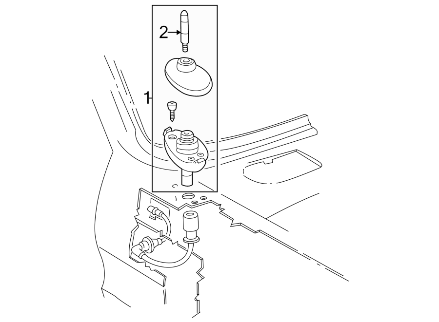 Diagram Antenna. for your 2010 Ford F-150 5.4L Triton V8 FLEX A/T RWD Lariat Extended Cab Pickup Fleetside 