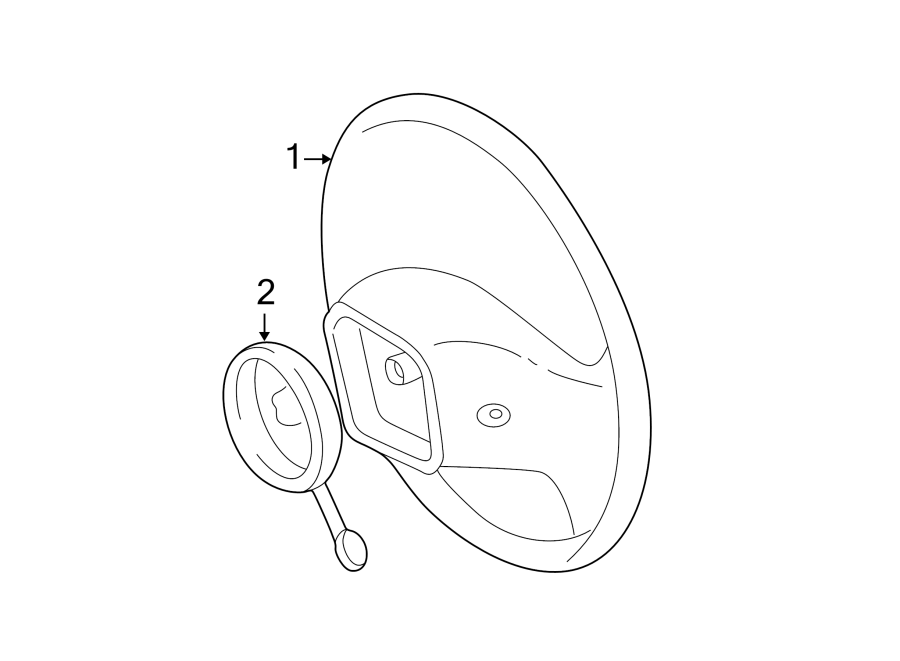 Diagram STEERING WHEEL & TRIM. for your 2013 Ford F-150 5.0L V8 FLEX A/T RWD Lariat Crew Cab Pickup Fleetside 