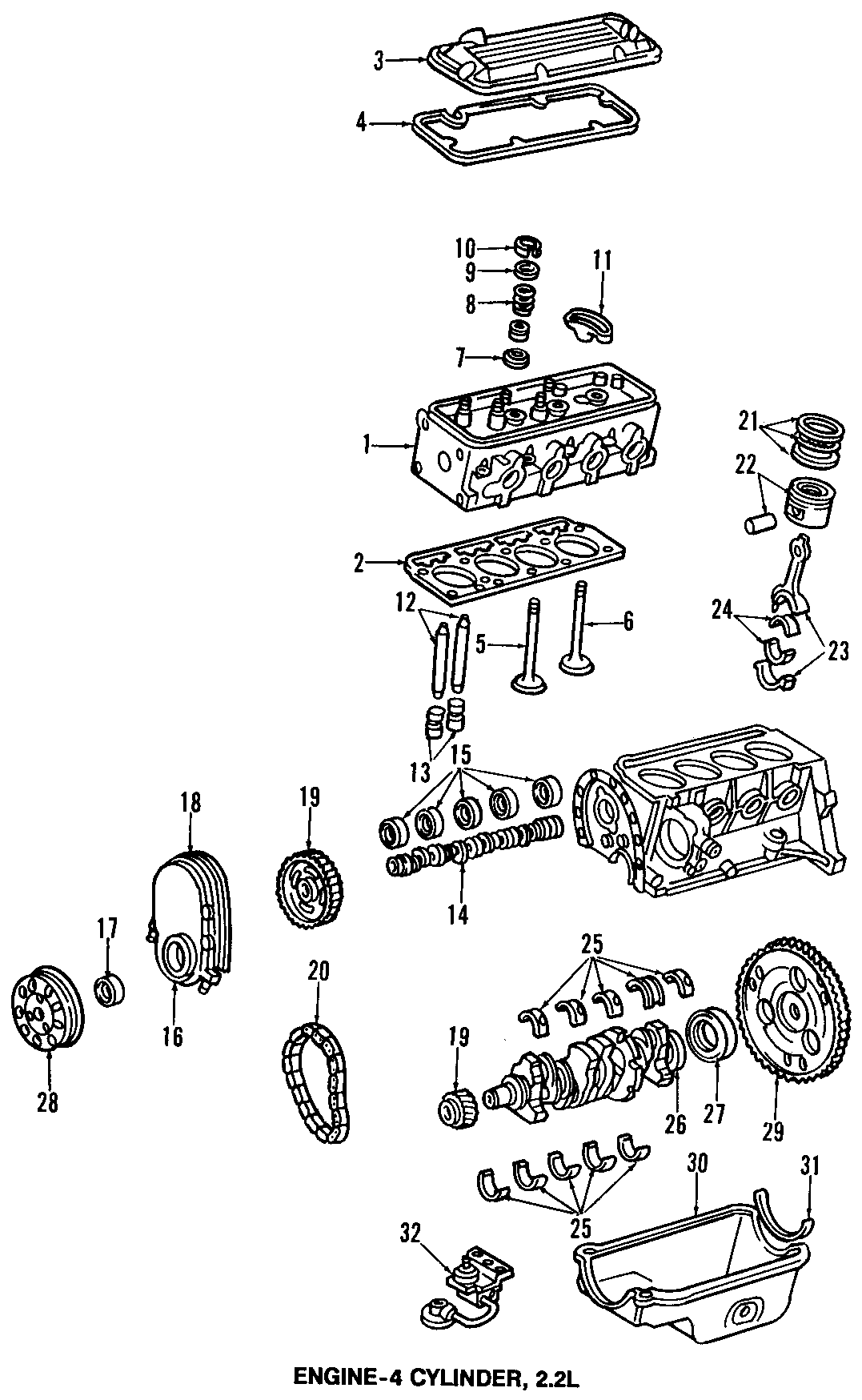 CAMSHAFT & TIMING. CRANKSHAFT & BEARINGS. CYLINDER HEAD & VALVES. LUBRICATION. MOUNTS. PISTONS. RINGS & BEARINGS.