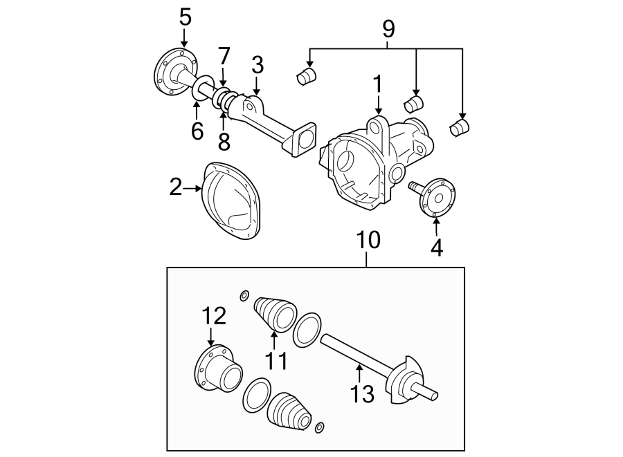 Diagram FRONT SUSPENSION. CARRIER & FRONT AXLES. for your 2017 Ford F-150 5.0L V8 FLEX A/T RWD XL Standard Cab Pickup Fleetside 