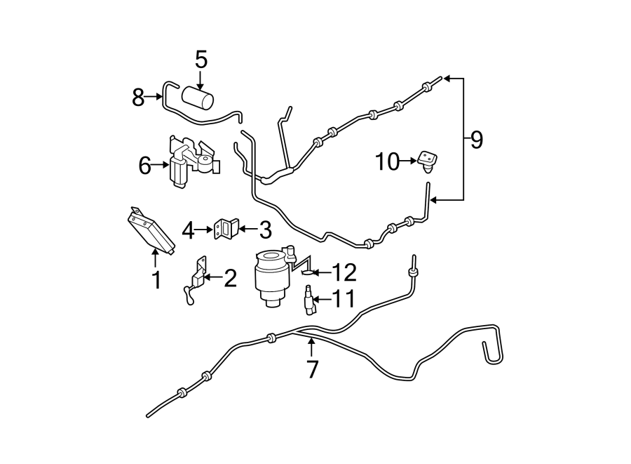 Diagram AUTO LEVELING COMPONENTS. for your Ford Expedition  