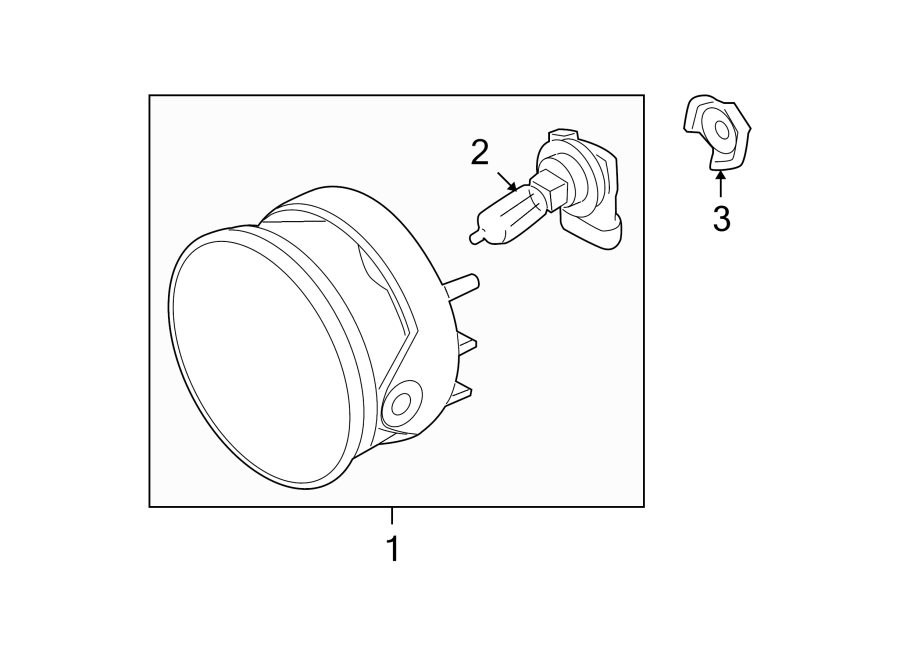 Diagram FRONT LAMPS. FOG LAMPS. for your 2020 Ford F-150 5.0L V8 FLEX A/T 4WD XLT Crew Cab Pickup Fleetside 