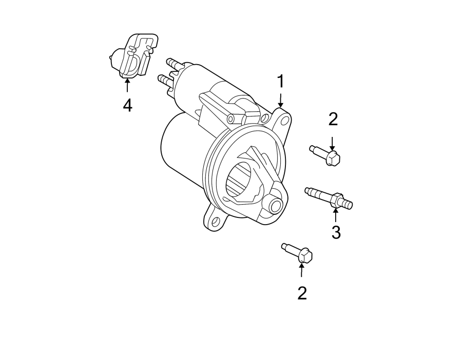 Diagram STARTER. for your Ford