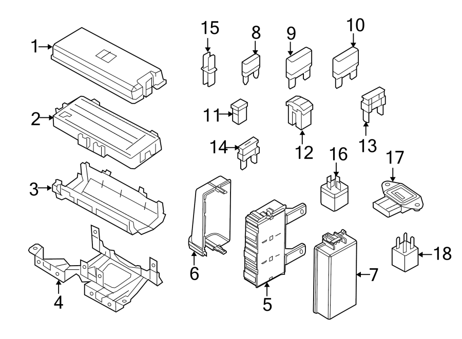 Diagram FUSE & RELAY. for your 1989 Ford Bronco   