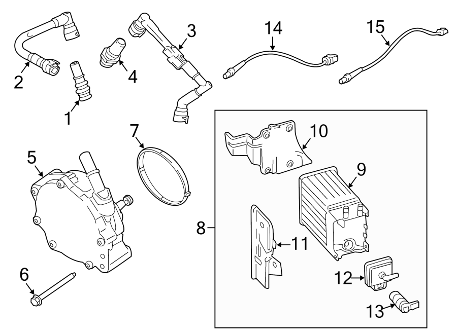 Diagram EMISSION SYSTEM. EMISSION COMPONENTS. for your Lincoln