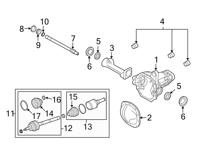 Diagram FRONT SUSPENSION. CARRIER & FRONT AXLES. for your 2017 Ford F-150  Raptor Crew Cab Pickup Fleetside 