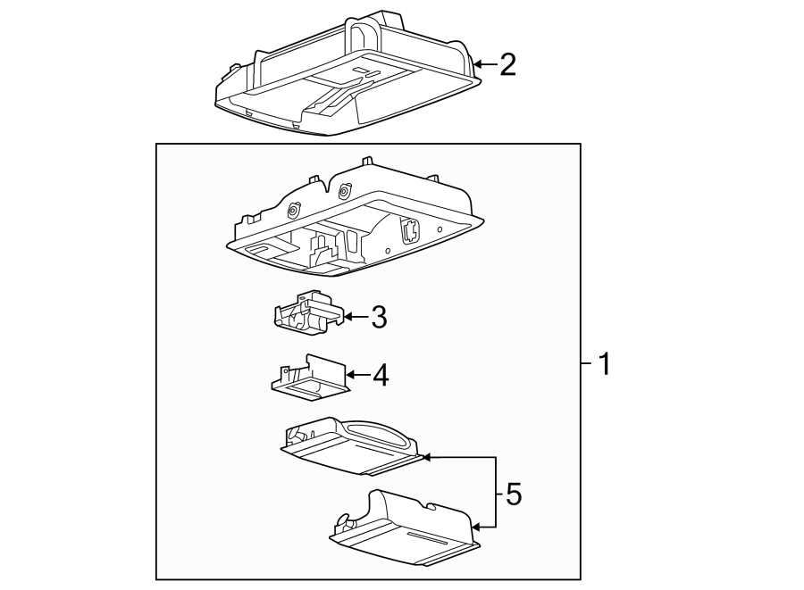 Diagram OVERHEAD CONSOLE. for your 2017 Lincoln MKZ Premiere Sedan  