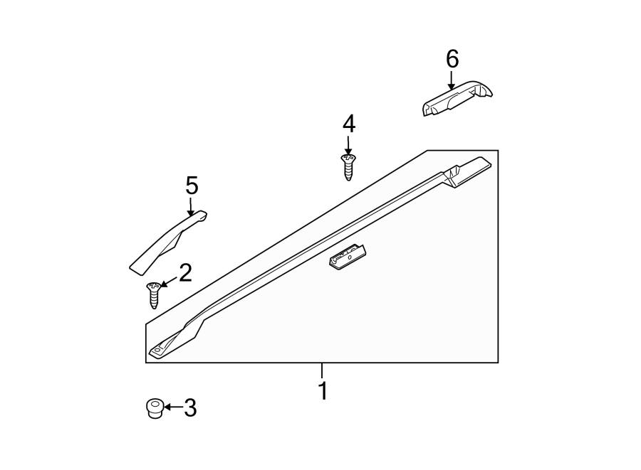 Diagram ROOF. LUGGAGE CARRIER. for your 2018 Ford F-150   