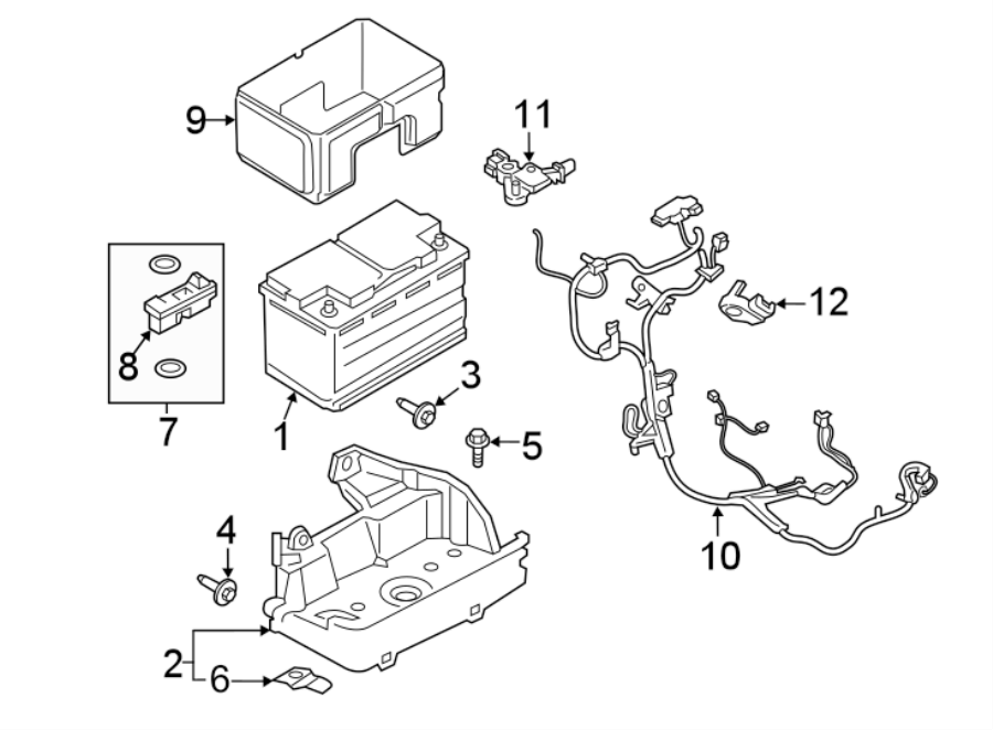 Diagram Battery. for your 2003 Ford F-150   