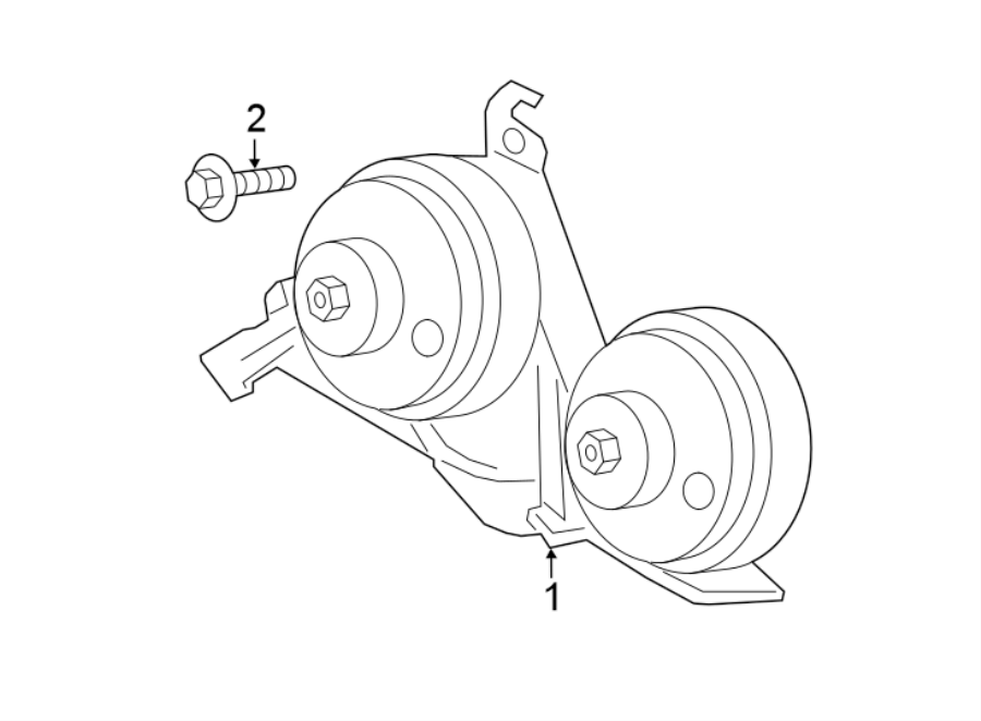 Diagram HORN. for your 2012 Ford F-150 5.0L V8 FLEX A/T RWD FX2 Crew Cab Pickup Fleetside 