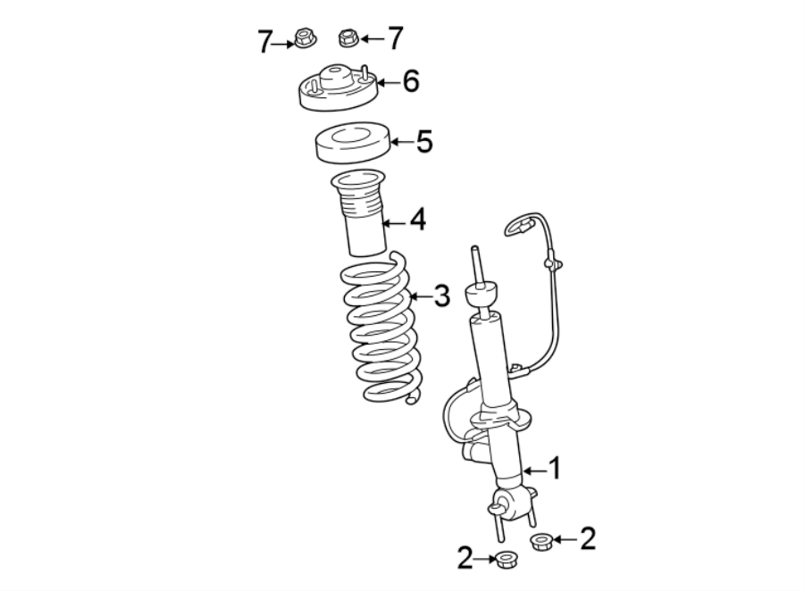 Diagram FRONT SUSPENSION. STRUTS & COMPONENTS. for your 2016 Ford F-150   