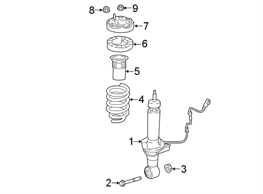 Diagram REAR SUSPENSION. STRUTS & COMPONENTS. for your 2019 Ford F-150 3.0L Power-Stroke V6 DIESEL A/T RWD Platinum Crew Cab Pickup Fleetside 