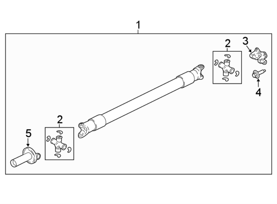 Diagram REAR SUSPENSION. DRIVE SHAFT. for your 2012 Ford E-250   