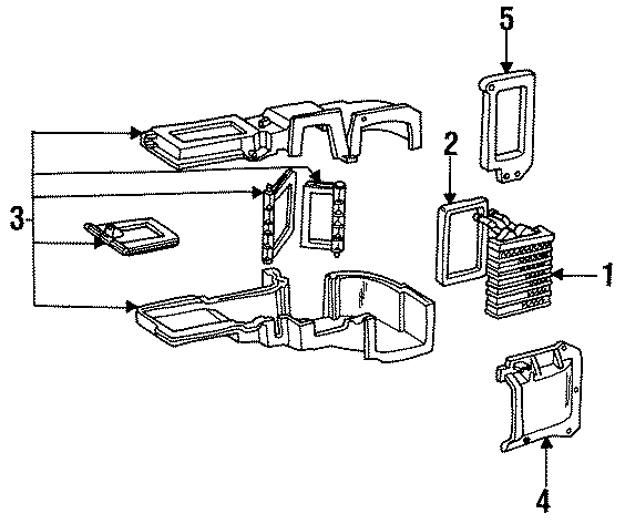 AIR CONDITIONER & HEATER. HEATER COMPONENTS. Diagram
