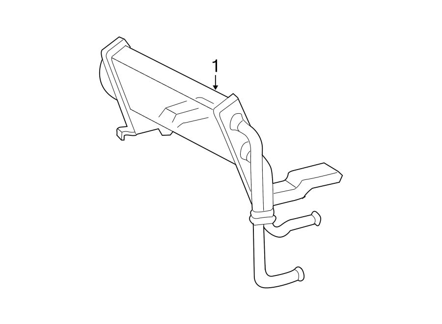 Diagram POWER STEERING OIL COOLER. for your 2021 Lincoln Navigator   