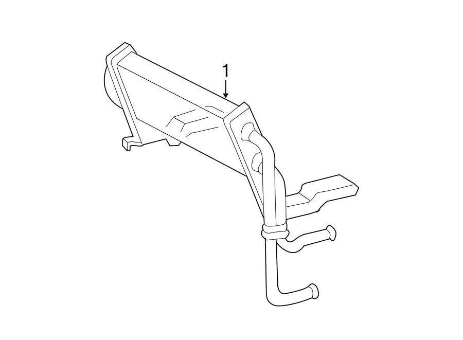 Diagram POWER STEERING OIL COOLER. for your 2021 Lincoln Navigator   