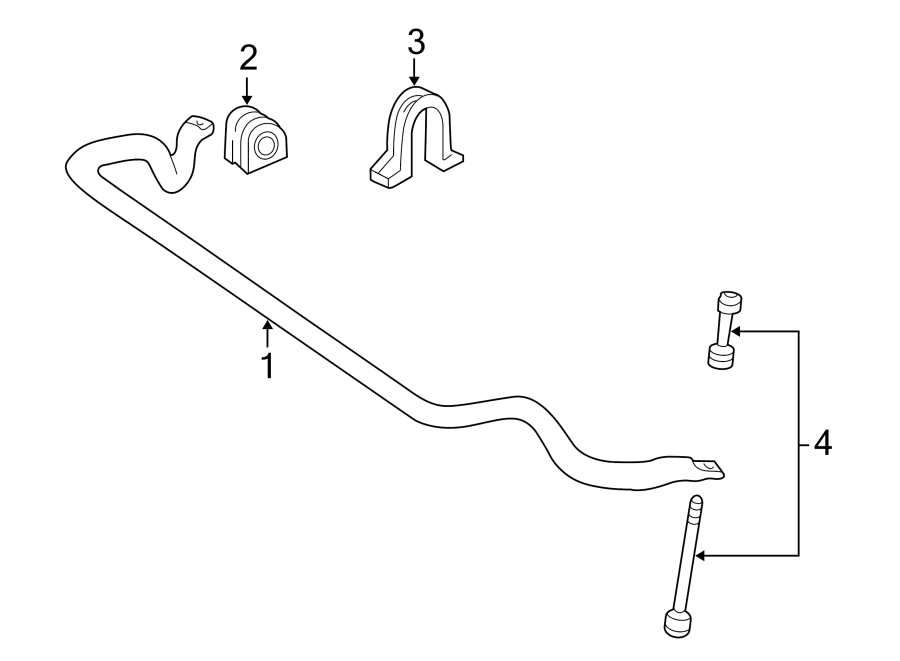 FRONT SUSPENSION. STABILIZER BAR & COMPONENTS. Diagram