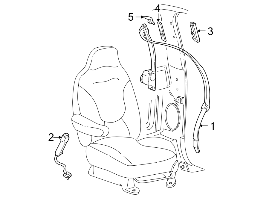 Diagram RESTRAINT SYSTEMS. FRONT SEAT BELTS. for your 2009 Ford Explorer Sport Trac   