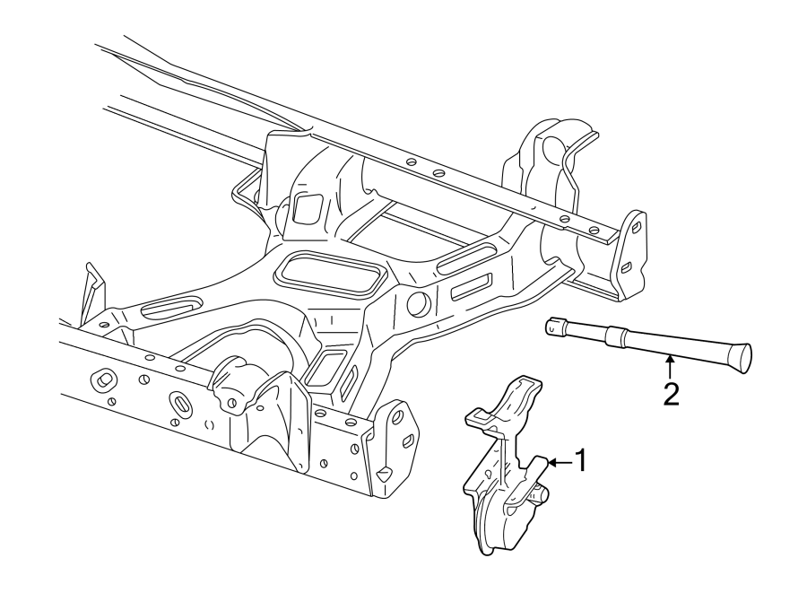 Diagram SPARE TIRE CARRIER. CARRIER & COMPONENTS. for your 2021 Lincoln Navigator   